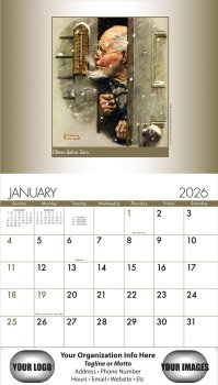 (image for) Norman Rockwell American Illustrator 13 Month Stapled Version- # 2001