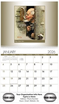 (image for) Norman Rockwell American Illustrator 13 Month Spiral Bound - # 200