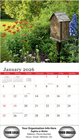 (image for) Gardens 13 Month Stapled Version- # 2201