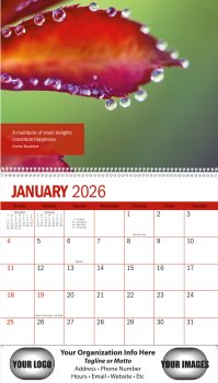(image for) Inspiration 13 Month Wall Calendar - Spiral Bound- # 230