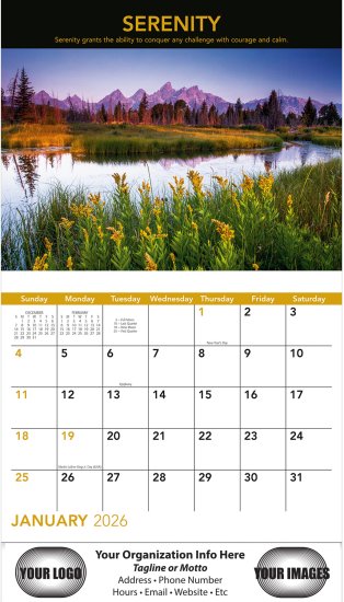 (image for) Motivations 13 Month Wall Stapled Version- # 2351