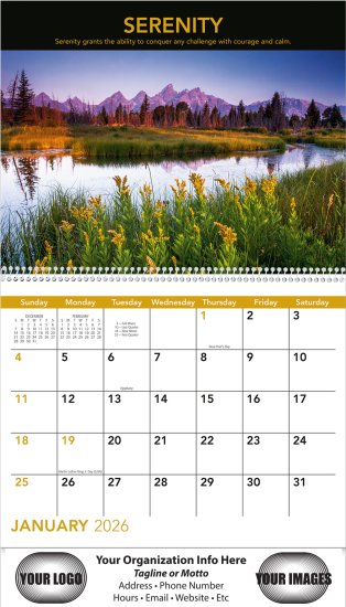 (image for) Motivations 13 month Wall Calendar - Spiral Bound- # 235
