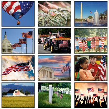 (image for) America! 13 Month Wall Spiral Bound- # 240