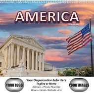 (image for) America! 13 Month Wall Spiral Bound- # 240
