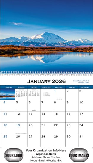 (image for) American Scenic 13 Month Spiral Bound- # 245