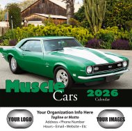 (image for) Muscle Cars 13 Month Wall - Stapled - # 2701