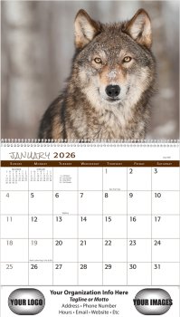 (image for) Wildlife 13 Month Spiral Bound- #280