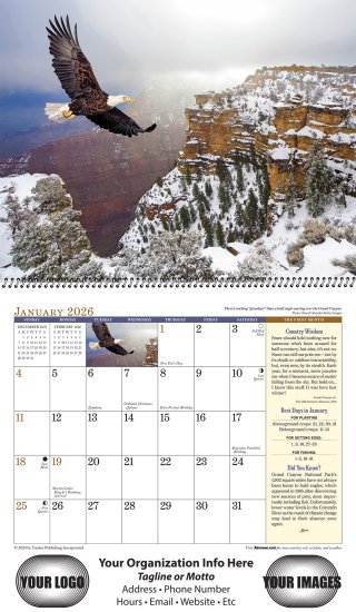 (image for) Old Farmer's Almanac Country Spiral Wall #OF56CC