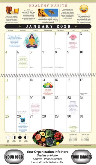 (image for) Old Farmer's Almanac Everyday Advice Spiral Wall #OF56HH