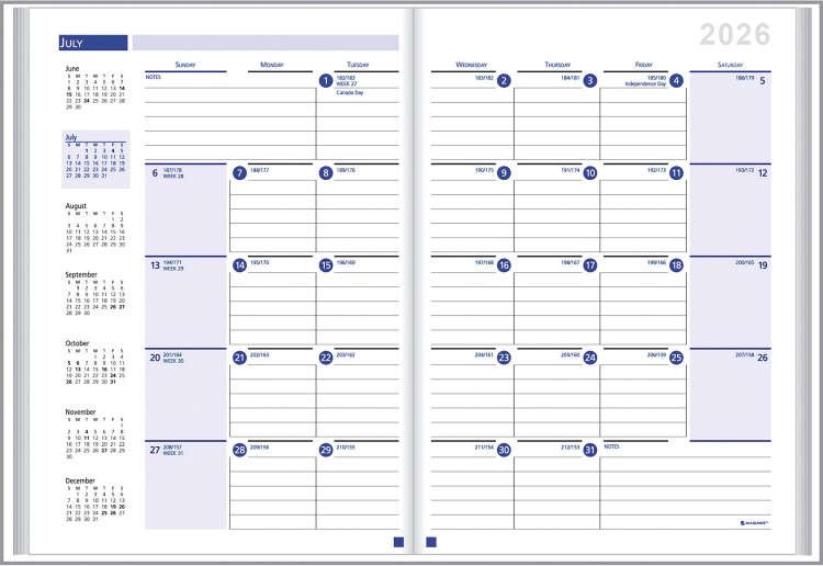 (image for) Monthly Desk Planner Ruled #RR7421