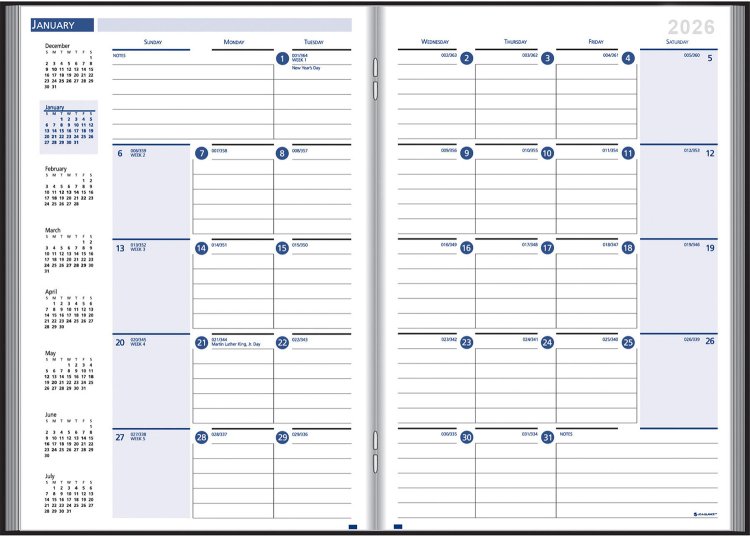 (image for) Monthly Desk Planner Ruled #RR8421