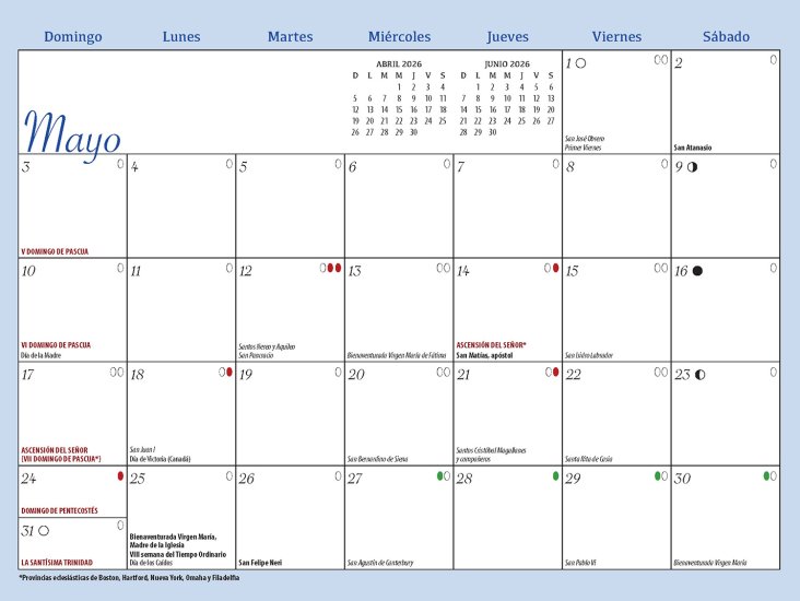 (image for) Patrimonio_Latino-Catholic-Spanish Calendar - Spiral #BD26  New This Year! 