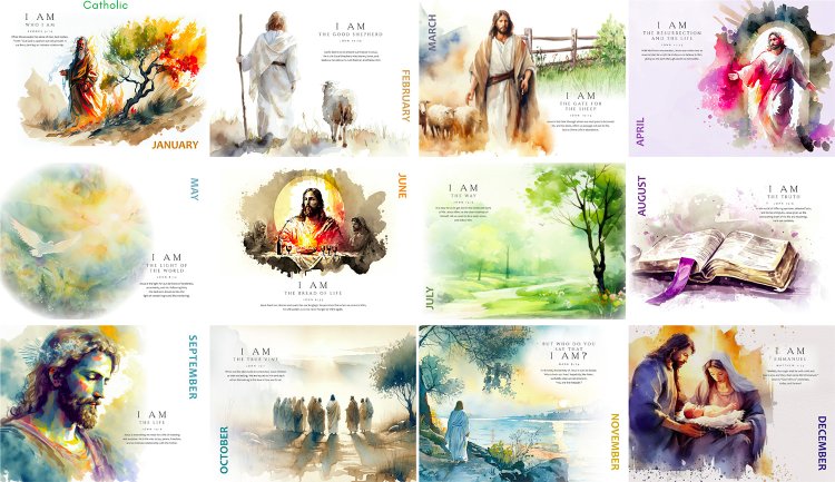 (image for) I AM Calendar - Spiral #BM26  New This Year! 