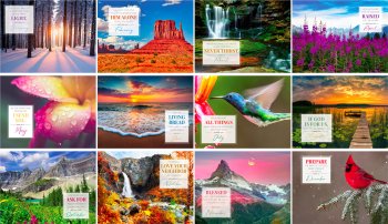 (image for) Beauty From Above Calendar - Spiral #BR26  New This Year! 