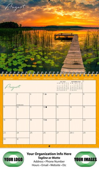 (image for) Beauty From Above Calendar - Spiral #BR26  New This Year! 