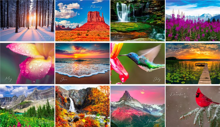 (image for) Silent Reminders Calendar - Spiral #BRG26  New This Year! 