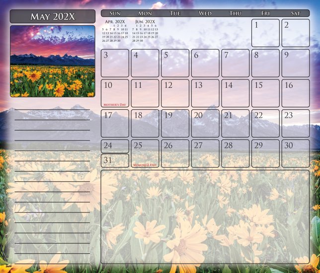 (image for) Note Paper Calendar Mouse Pads 12 Sheet - 7.25x8.5 - MPL012 NEW LOWER PRICE!! 