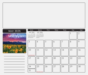 (image for) Note Paper Calendar Mouse Pads 12 Sheet - 7.25x8.5 - MPL012 NEW LOWER PRICE!! 