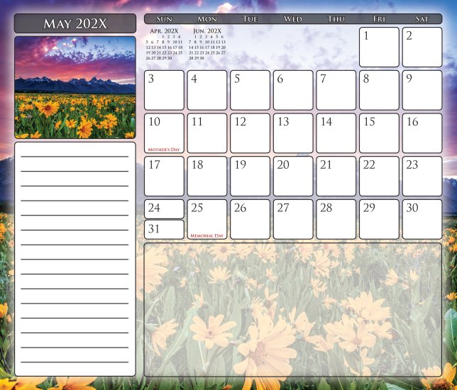 (image for) Note Paper Calendar Mouse Pads 12 Sheet - 7.25x8.5 - MPL012 NEW LOWER PRICE!! 