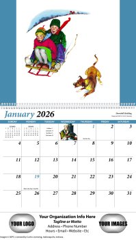 (image for) Norman Rockwell 13 Month Spiral Bound Pharmacy Edition- #123