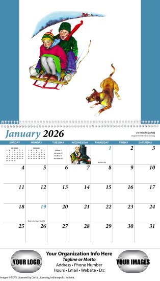 (image for) Norman Rockwell 13 Month Spiral Bound Pharmacy Edition- #123