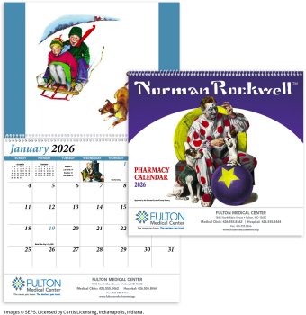 (image for) Norman Rockwell 13 Month Spiral Bound Pharmacy Edition- #123