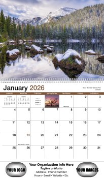 (image for) Scenic America 13-Mo Full-Size Spiral Wall Calendar- # 400