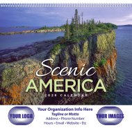 (image for) Scenic America 13-Mo Full-Size Spiral Wall Calendar- # 400