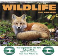 (image for) Wildlife 13-Month Full-Size Spiral Wall Calendar- #403
