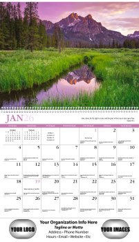 (image for) Reflections 13-Month Full-Size Wall Calendar Spiral Bound-#406
