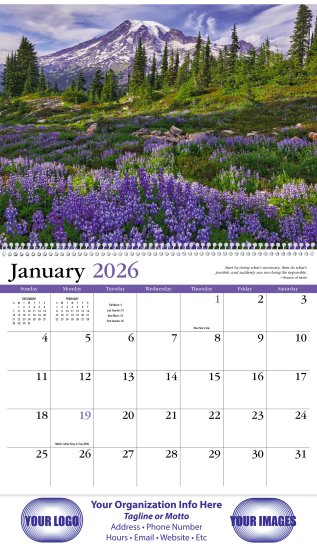 (image for) Contemplations 13-Month Full-Size Spiral Wall Calendar- #425