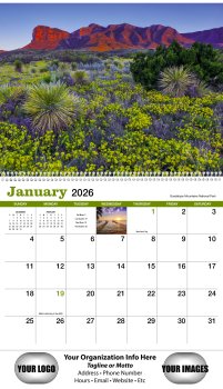 (image for) Texas 13-Month Full-Size Spiral Wall Calendar #436