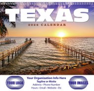 (image for) Texas 13-Month Full-Size Spiral Wall Calendar #436