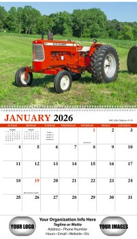 (image for) Legendary Tractors 13-Month Full-Size Spiral Wall Calendar #471