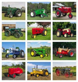 (image for) Legendary Tractors 13-Month Full-Size Spiral Wall Calendar #471