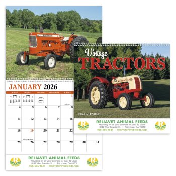 (image for) Legendary Tractors 13-Month Full-Size Spiral Wall Calendar #471