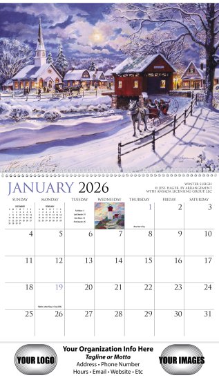 (image for) Back Home 13 Month Full Size Wall Calendar #491