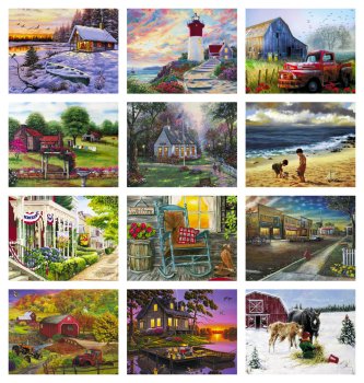 (image for) Back Home 13 Month Full Size Wall Calendar #491