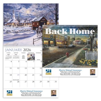 (image for) Back Home 13 Month Full Size Wall Calendar #491