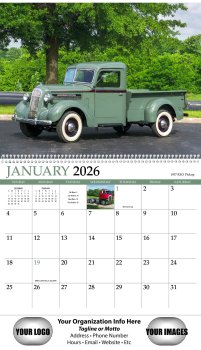 (image for) Classic Trucks 13 Month Full Size Spiral Wall Calendar #494