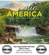(image for) Twelve (12) Pocket- Scenic America Wall Calendar- # 504