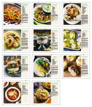 (image for) Twelve (12) Pocket- Cookbook Wall Calendar- # 524