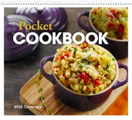 (image for) Twelve (12) Pocket- Cookbook Wall Calendar- # 524
