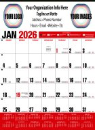(image for) Yearly Record® 12 Sheet - Red/Black #642