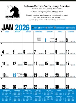 (image for) Yearly Record® 12 Sheet - Blue/Black #643
