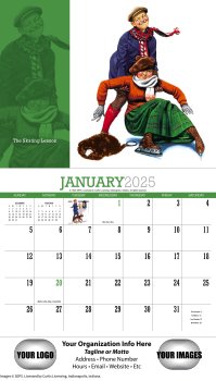 (image for) Norman Rockwell 13-month Full-Size Wall Calendar- #802H