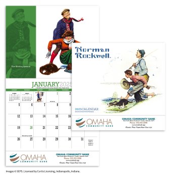 (image for) Norman Rockwell 13-month Full-Size Wall Calendar- #802H