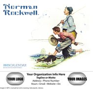 (image for) Norman Rockwell 13-month Full-Size Wall Calendar- #802H