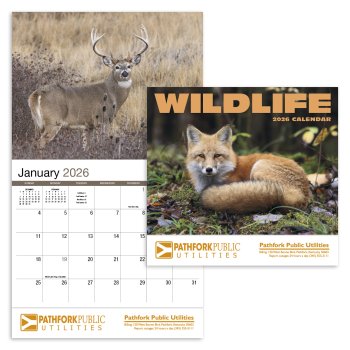 (image for) Wildlife 13-Month Full-Size Wall Calendar- #803