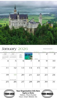 (image for) Destination Dreams 13-Month Full-Size Wall Calendar- #804